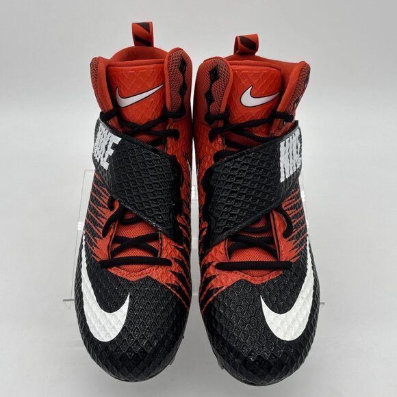 Nike Lunarbeast PRO D Men's Size 10.5 Football Cleats Orange Black (833419-018) - Picture 3 of 12